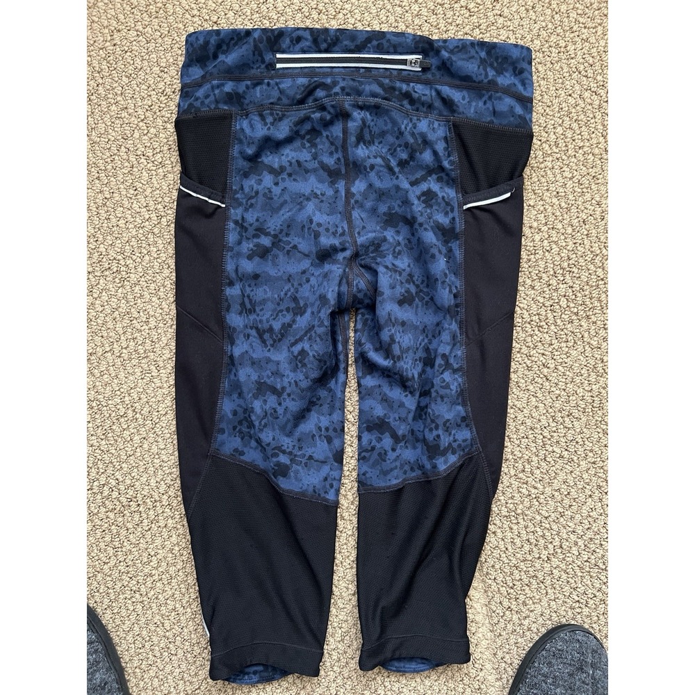 Athleta Capri Leggings‎ Women's XS Blue And Black Athletic Gym Yoga - Picture 2 of 7